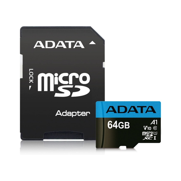 ADATA 64GB MicroSDXC Card with SD Adapter