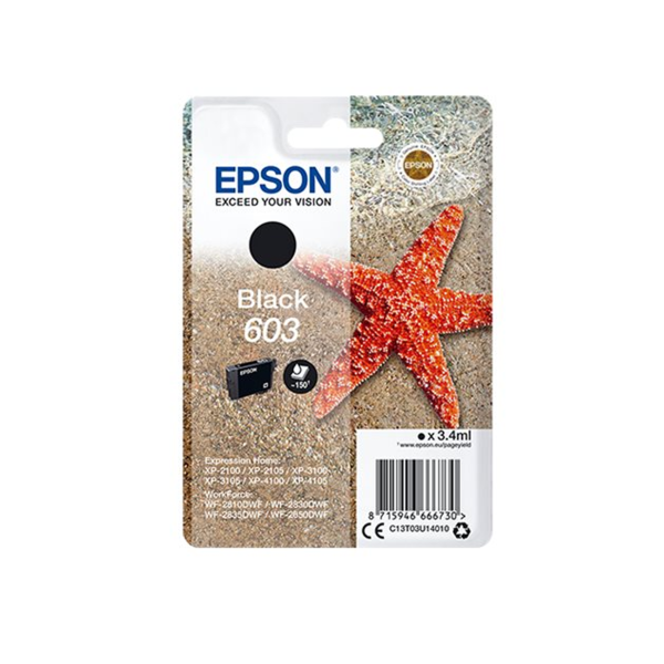 Epson 603 (Starfish) Black Original Ink Cartridge