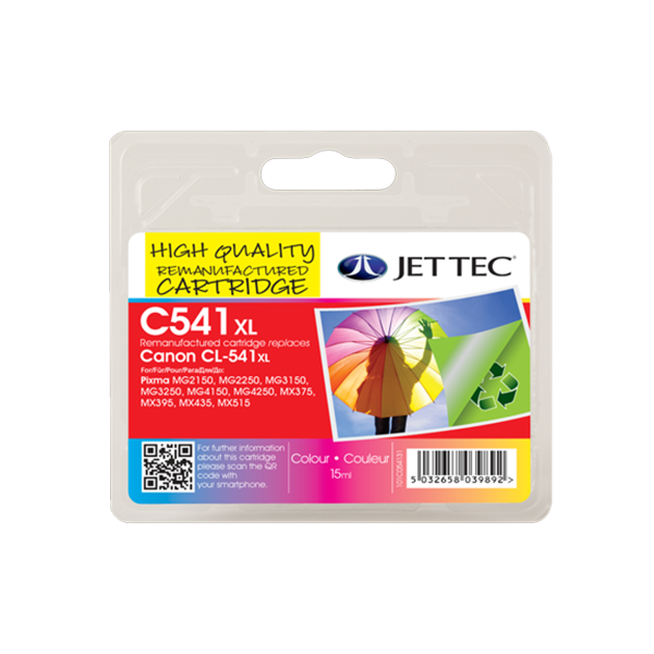 Jet Tec Canon 541XL Colour Ink Cartridge