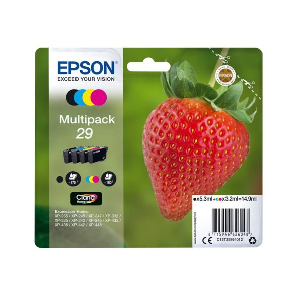 Epson 29 (Strawberry) Colour Original Ink Cartridges Multipack