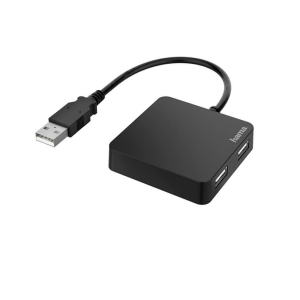Hama External 4-Port USB Hub - USB-A (M) to 4x USB-A (F)
