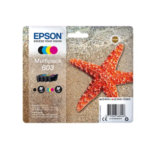 Epson 603 (Starfish) Colour Original Ink Cartridges Multipack CMYK