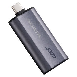 Adata SC750 1TB Pocket Size External SSD, USB-C – Black Titanium